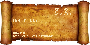 Bot Kitti névjegykártya